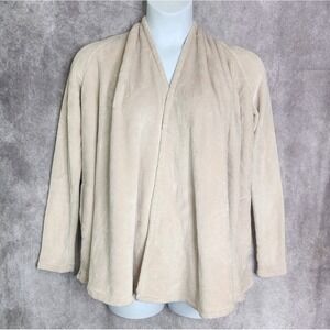 Ugg Open Cardigan Beige Oatmeal Tan Cozy Blanket Like Women's X-Small